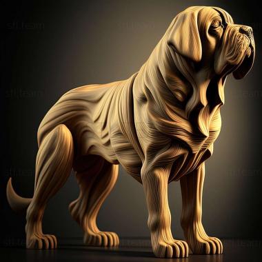 3D model Spanish Mastiff dog (STL)